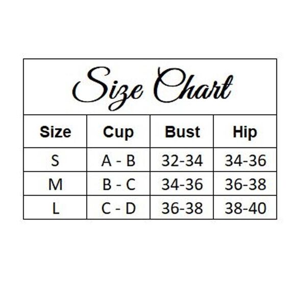 Floral Chevron Fern Triangle Bikini XL - Picture 6 of 6